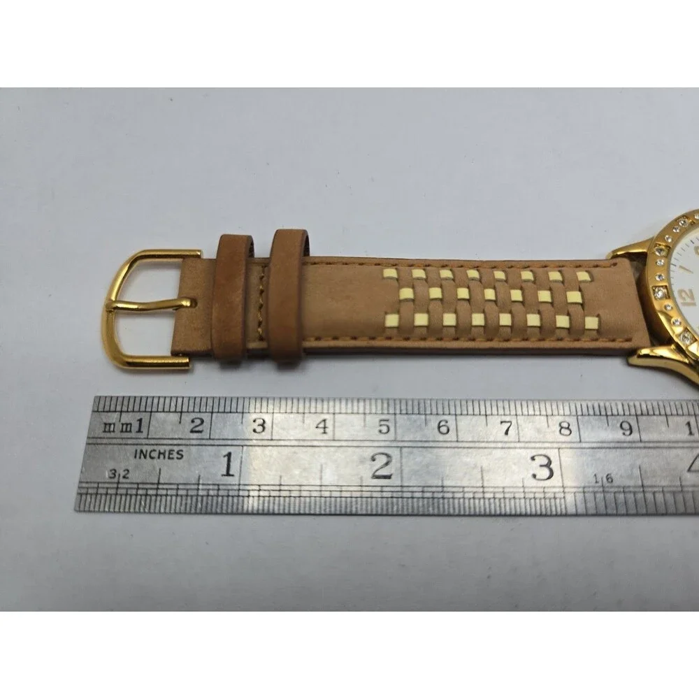 JBK Camrose Kross Jacqueline Kennedy Seiko Quartz Gold Crystal Watch New Battery